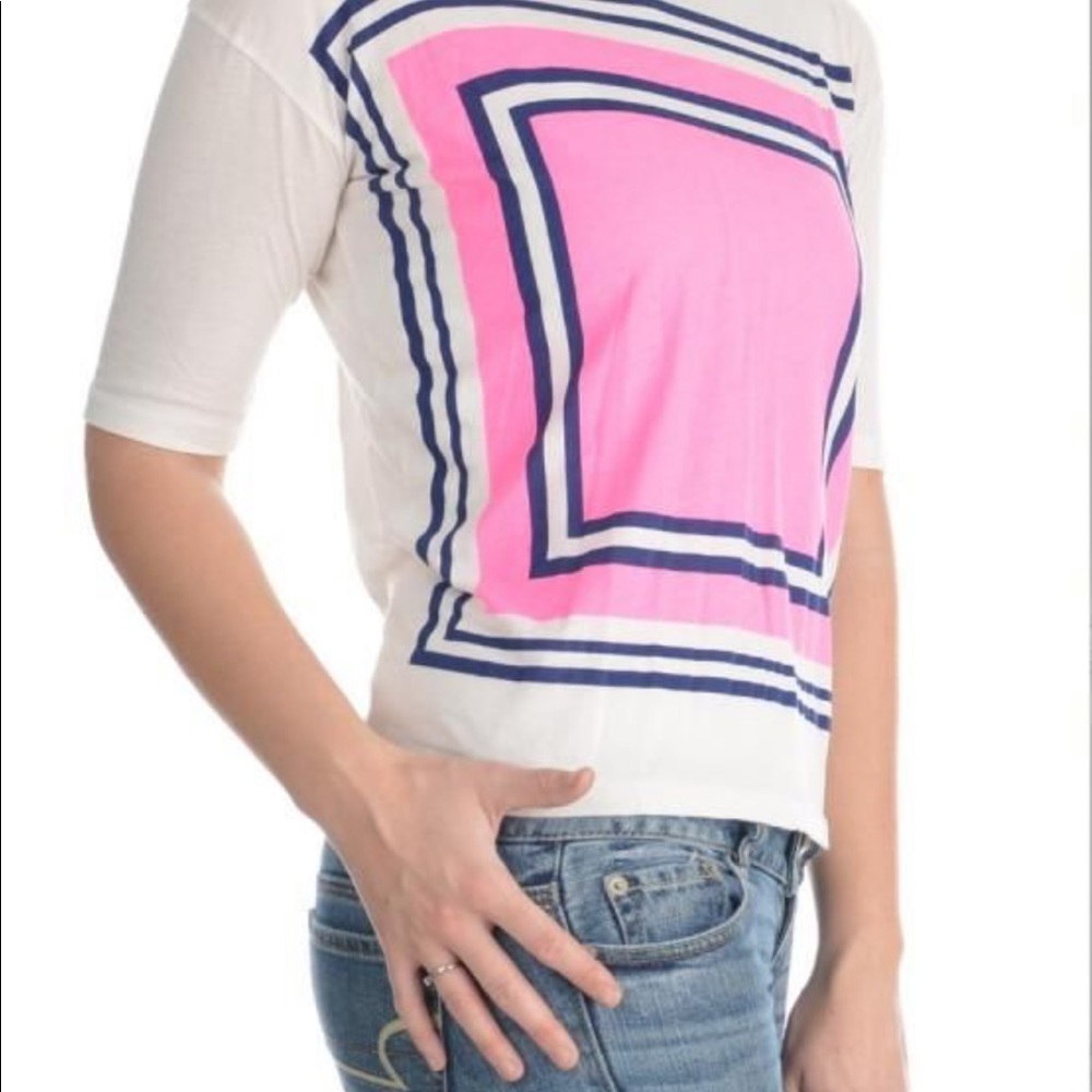 J Crew Women’s Colorblock Tee Size medium